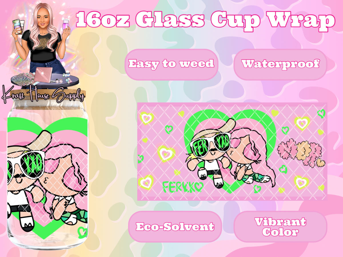**Custom Print | Glass Can Cup Wrap