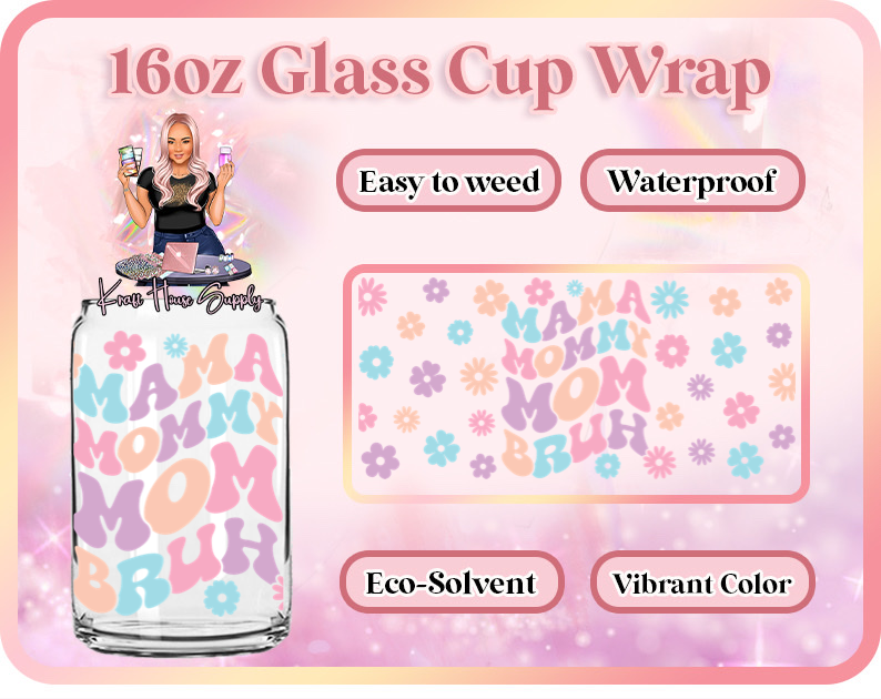 **Custom Print | Glass Can Cup Wrap