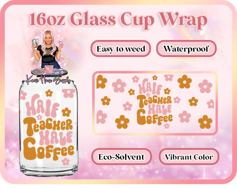 **Custom Print | Glass Can Cup Wrap