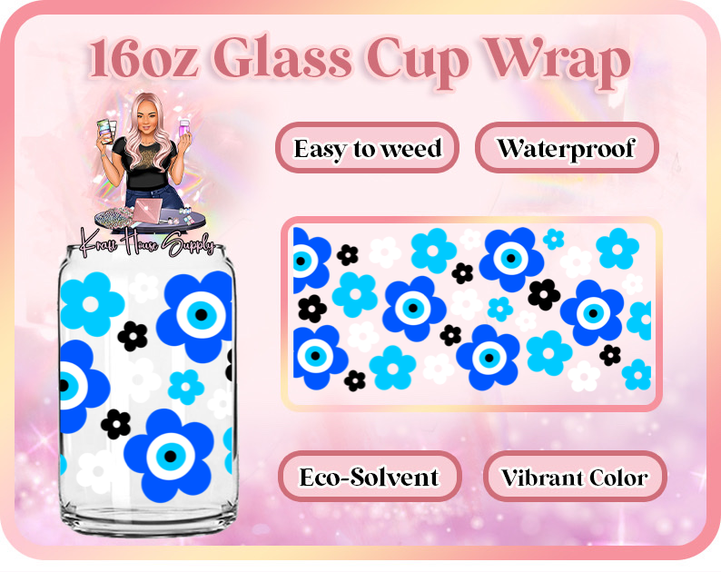 **Custom Print | Glass Can Cup Wrap