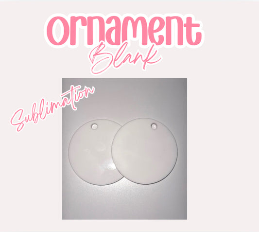 Acrylic Sublimation Ornament Blanks