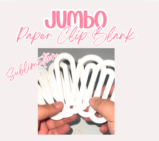 Acrylic Sublimation Jumbo Paper Clips