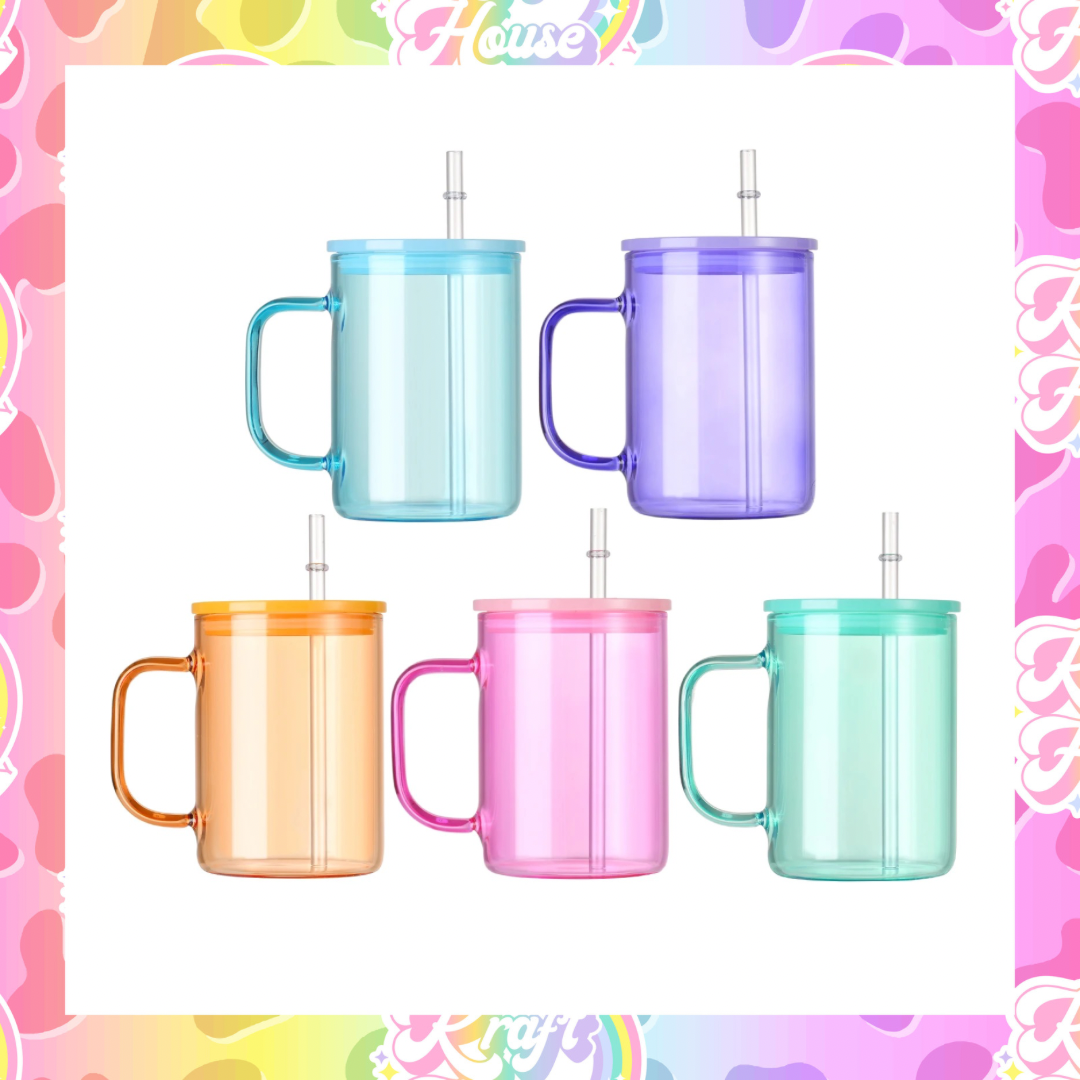 RTS New Plastic Lid Jelly Glass Mug