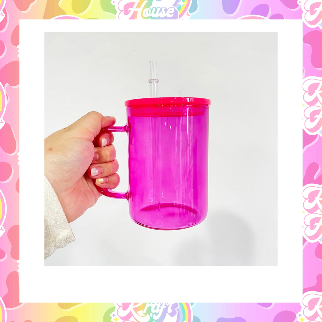 RTS New Plastic Lid Jelly Glass Mug